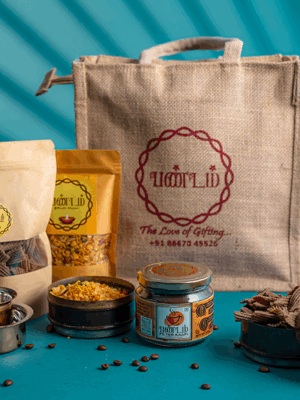 Jute Bag – Coffee & Crunch Combo